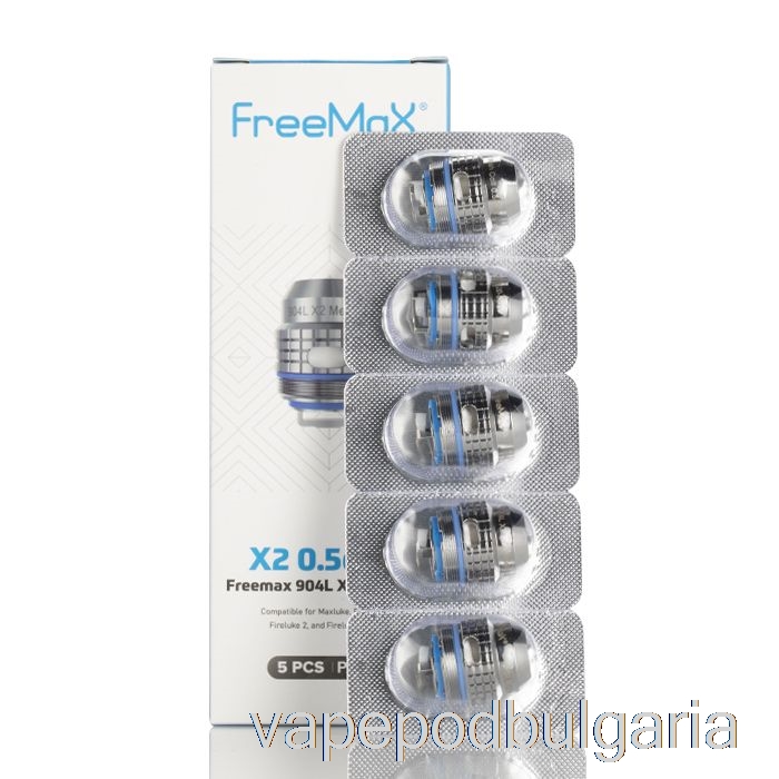 Vape Bulgaria Freemax Maxluke 904l X резервни бобини 0.5ohm 904l X2 двойни мрежести бобини